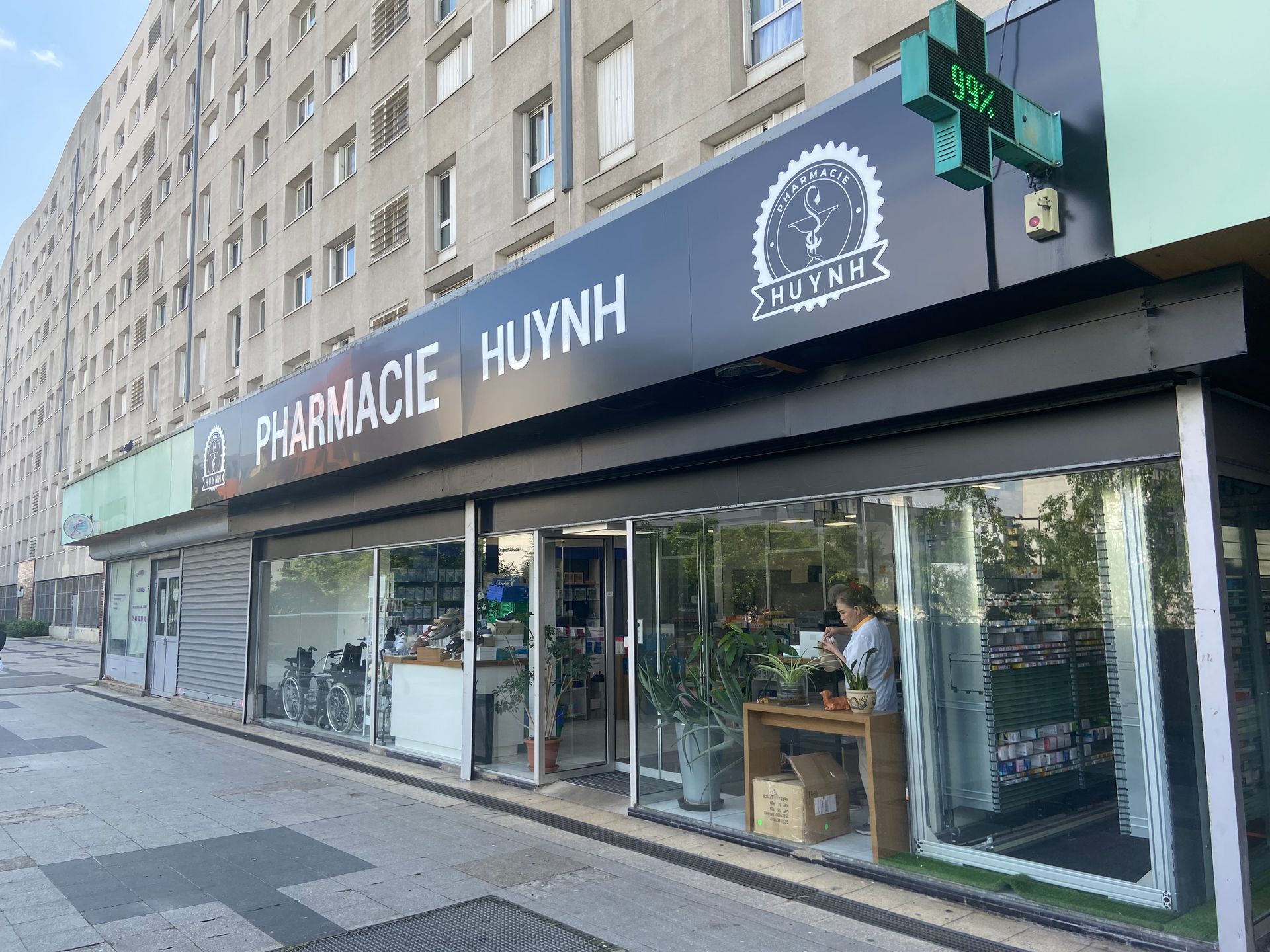 Devanture de la pharmacie