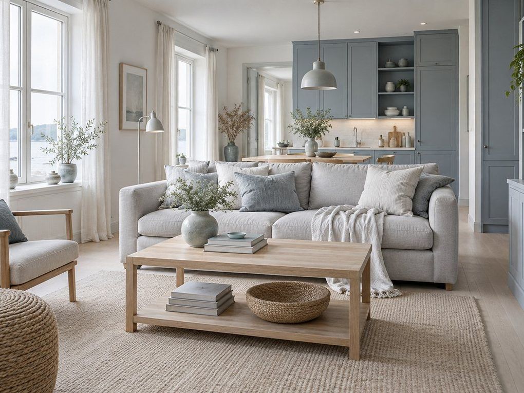 Living room in northern light
