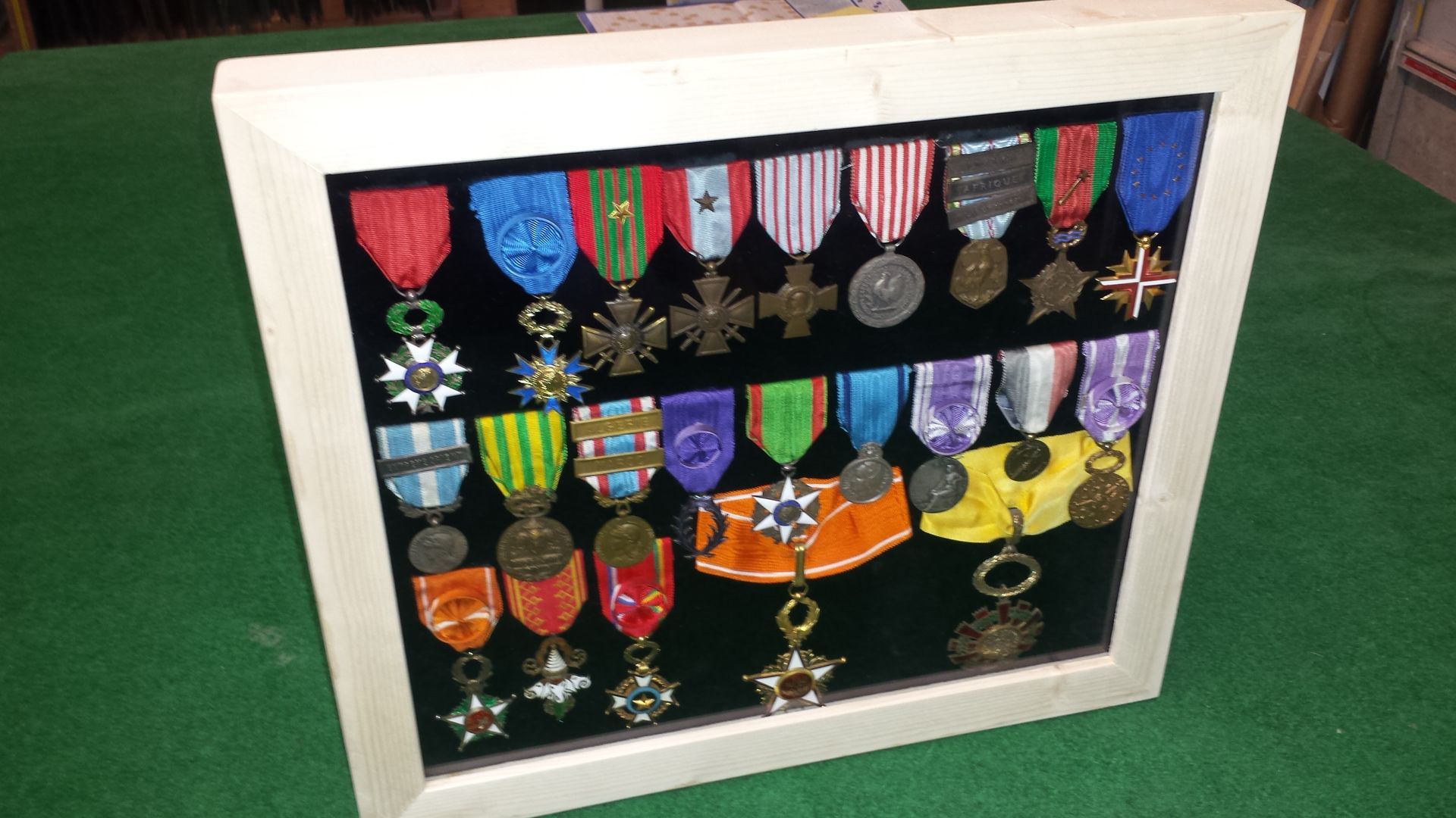 Vitrine pour médailles