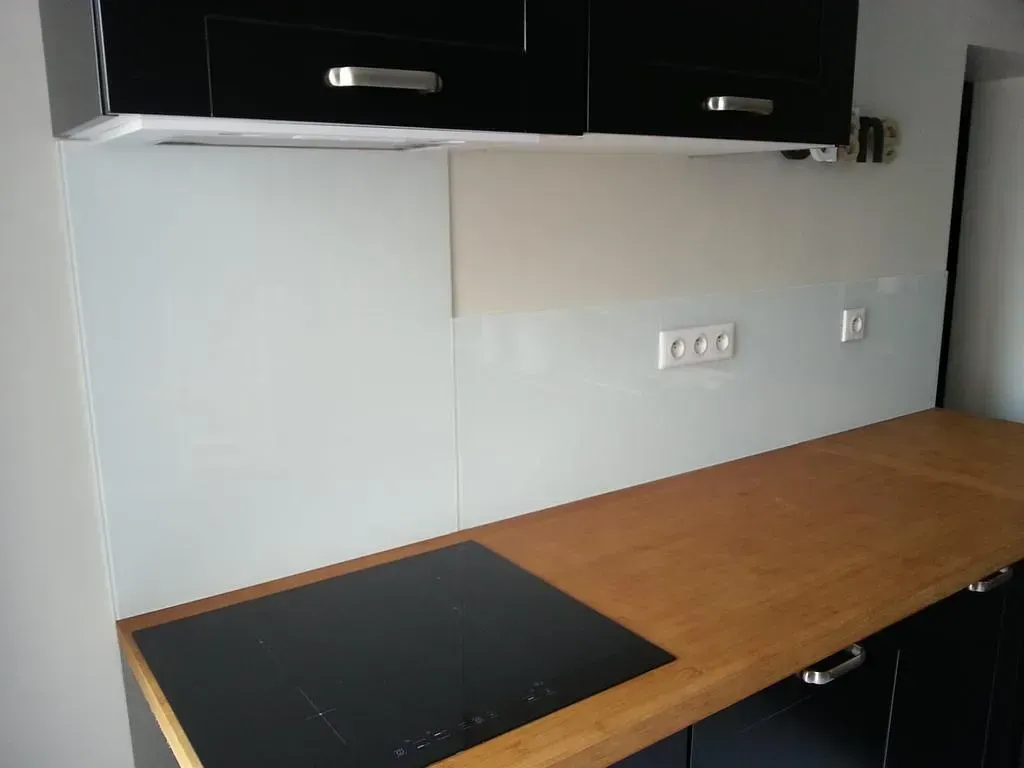 Crédence de cuisine en verre