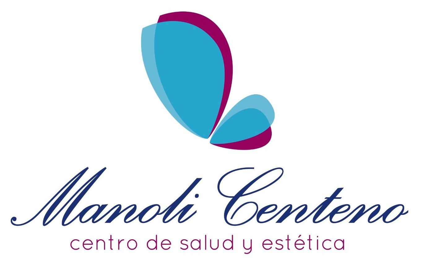 A logo for manoli centeno centro de salud y estetica