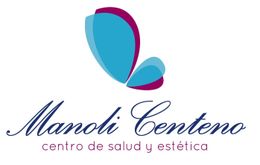 A logo for manoli centeno centro de salud y estetica