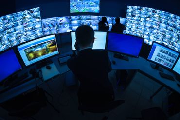 Sicherheitsdienst am Computer
