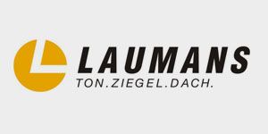Ein Logo für eine Firma namens Laumans auf weißem Hintergrund.
