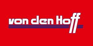 Das Von den Hoff-Logo steht auf rotem Grund.