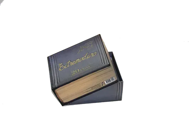 Dos libros están apilados uno encima del otro sobre un fondo blanco.