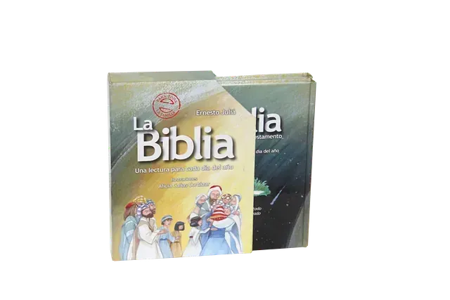 Una Biblia con una imagen de Jesús en la portada.