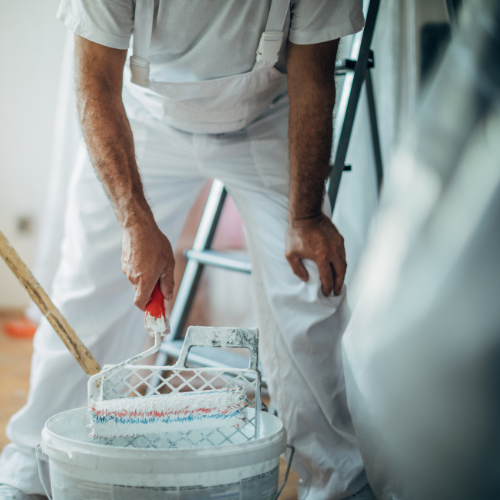 Covering sur une voiture blanche