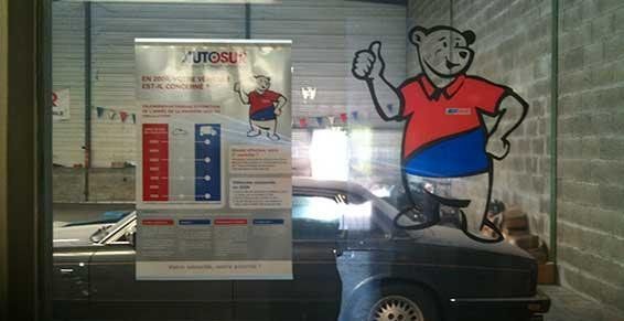 Affichage dans el centre de contrôle technique Autosur