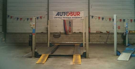 Pont élévateur du centre Autosur à Beynost