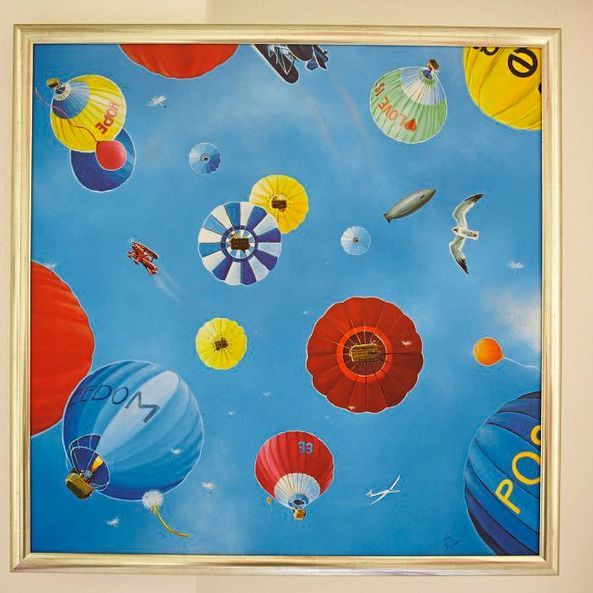 Bild mit Heißluftballons