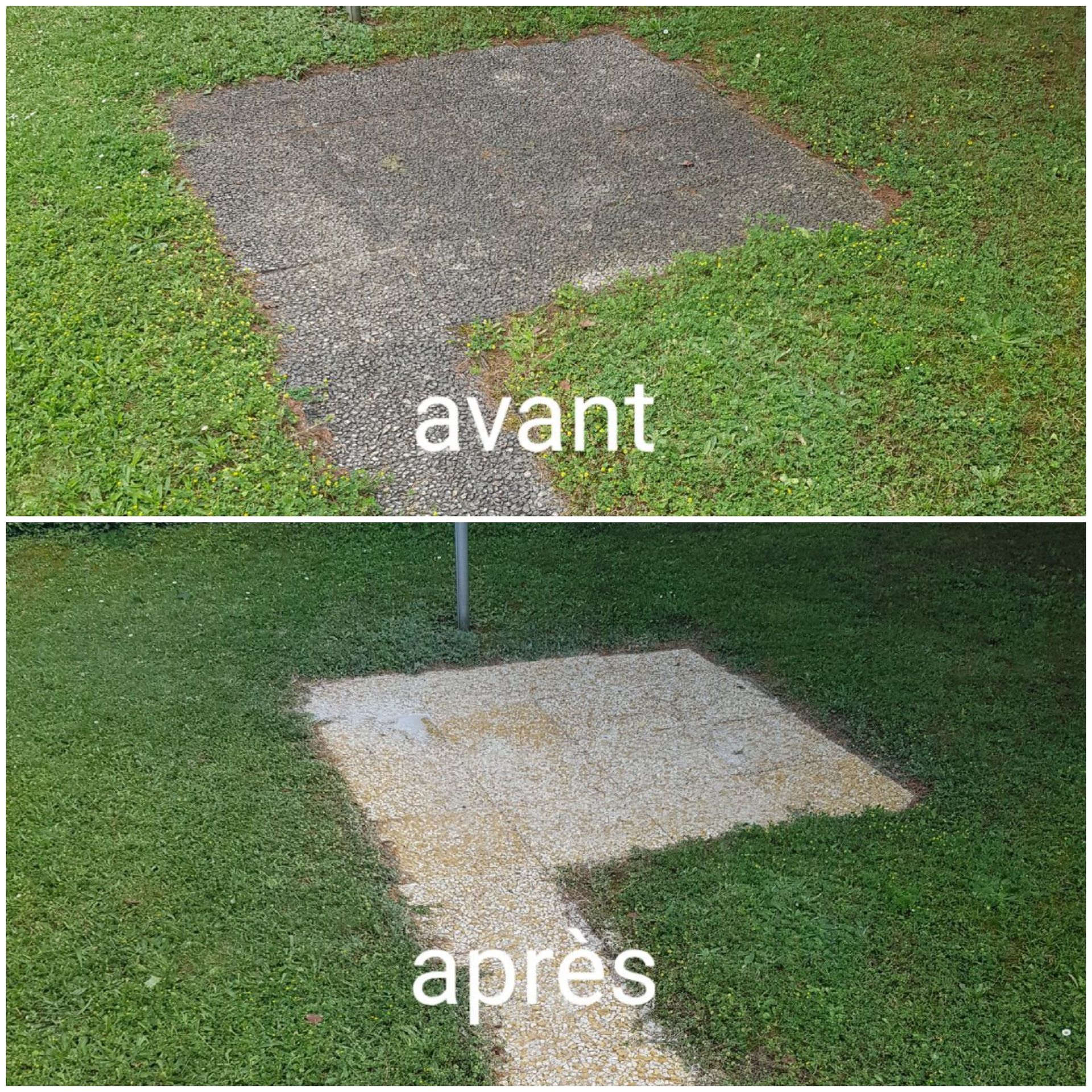 Nettoyage d'une petite terrasse