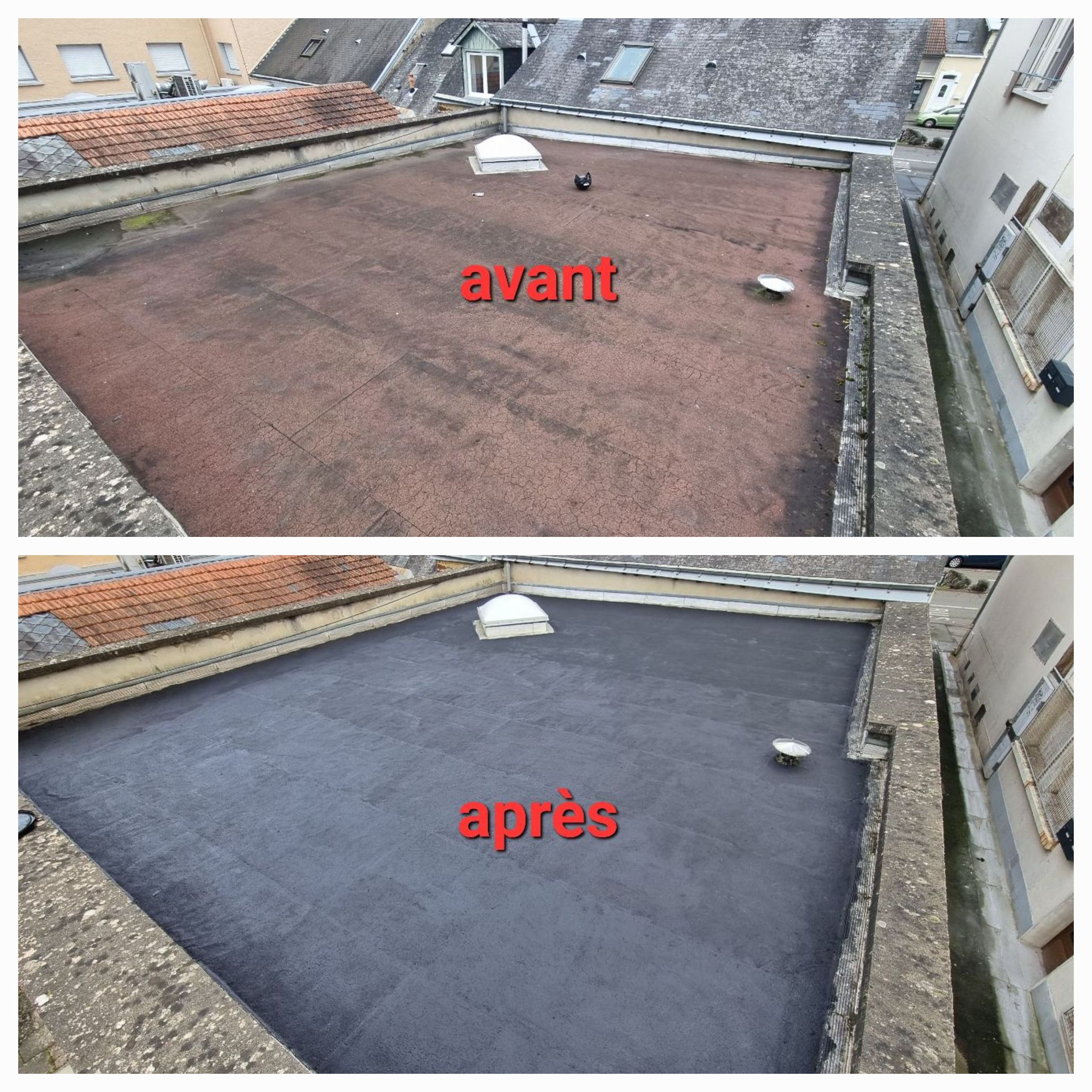 Nettoyage d'un balcon