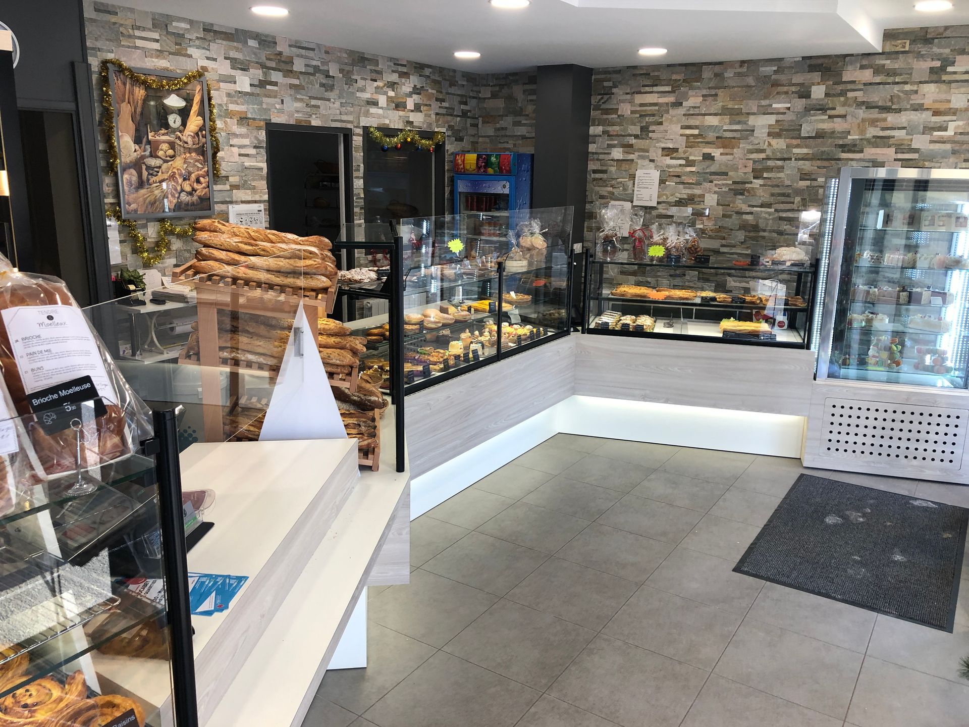 Comptoir de boulangerie pâtisserie