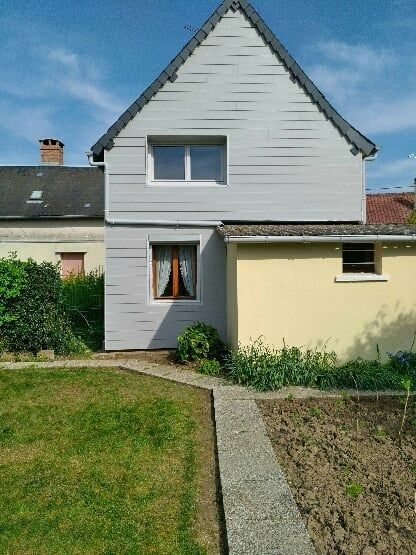 Pose de bardage après