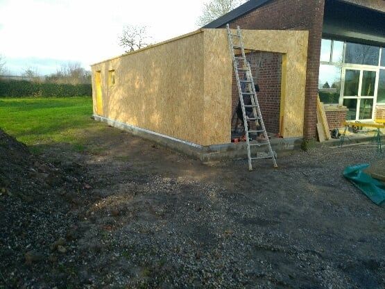 Extension de maison pendant