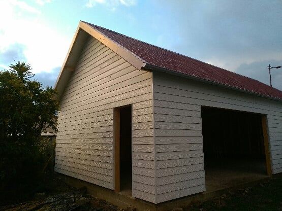 Bardage en bois clair