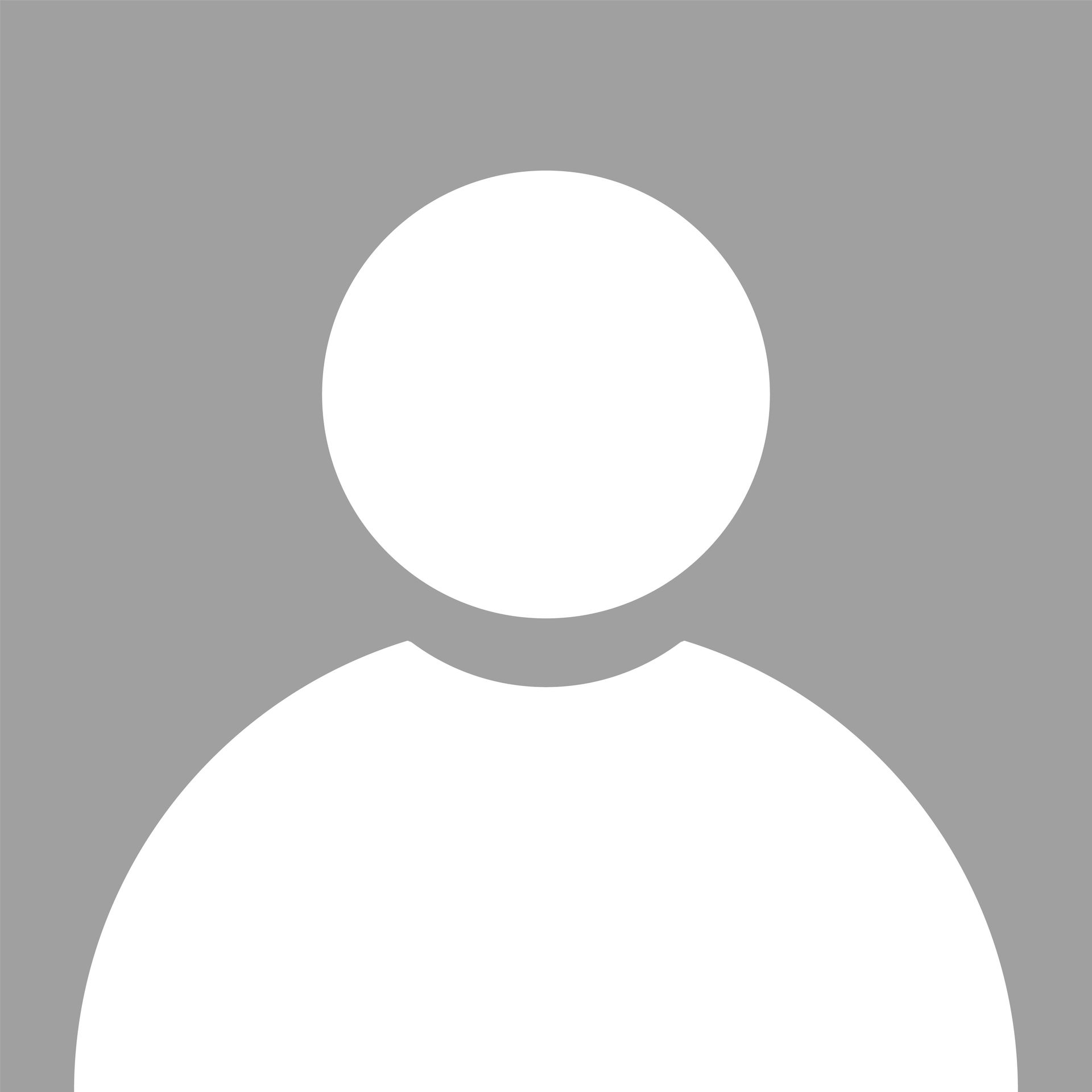 Generisches weißes Benutzerprofil-Avatar-Symbol auf grauem Hintergrund