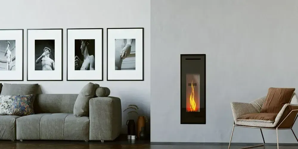 Insert à granulé dans un salon