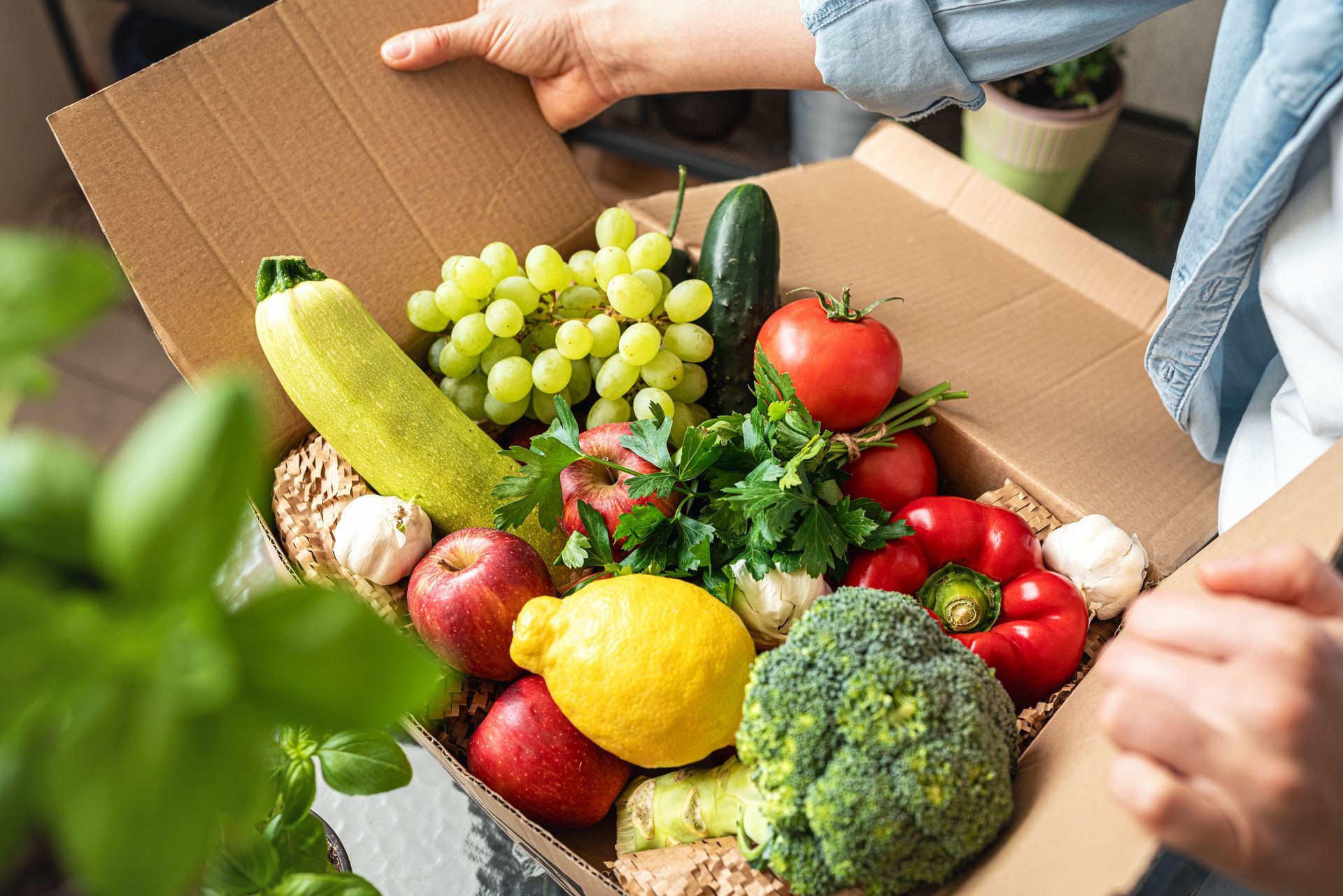 Des fruits en livraison