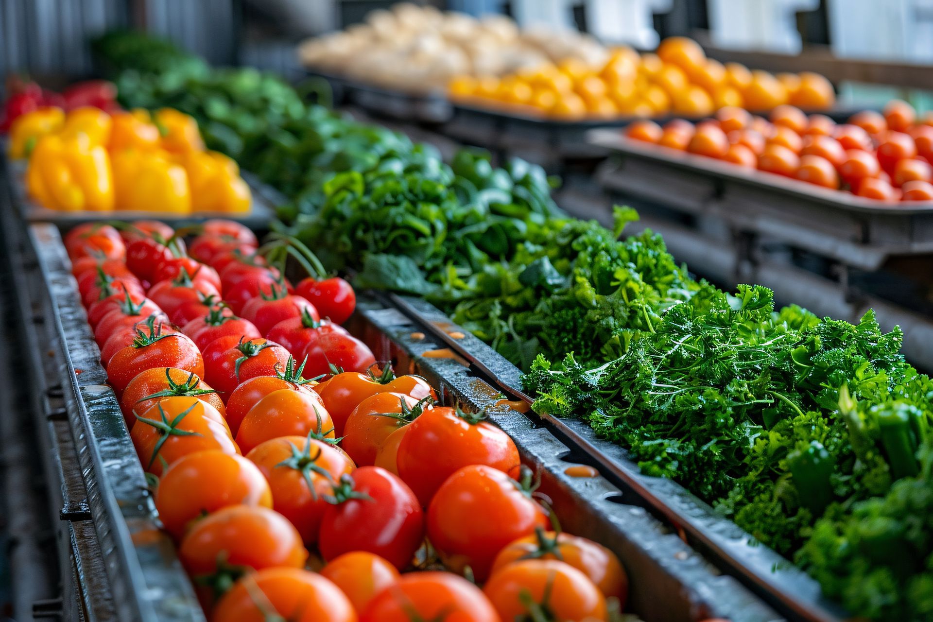 Des légumes sur un étal