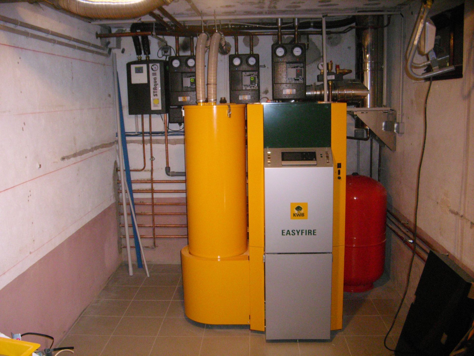 Chaudière à bois installée