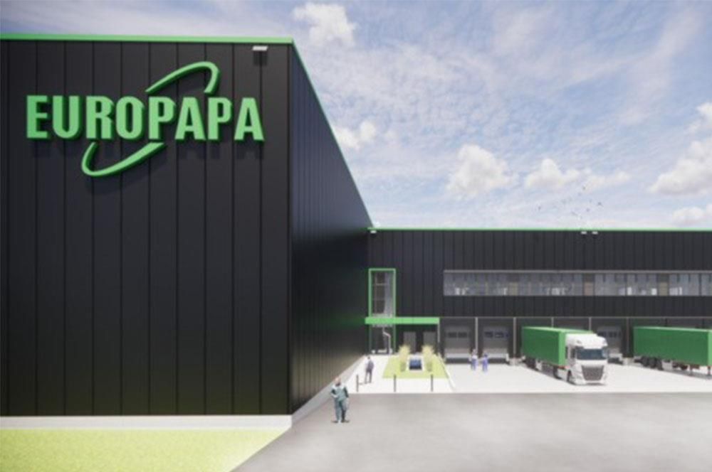 Eine künstlerische Darstellung des Europapa-Gebäudes