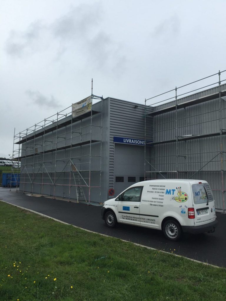 MT Peintures : Bardage AD en cours de travaux à Limoges