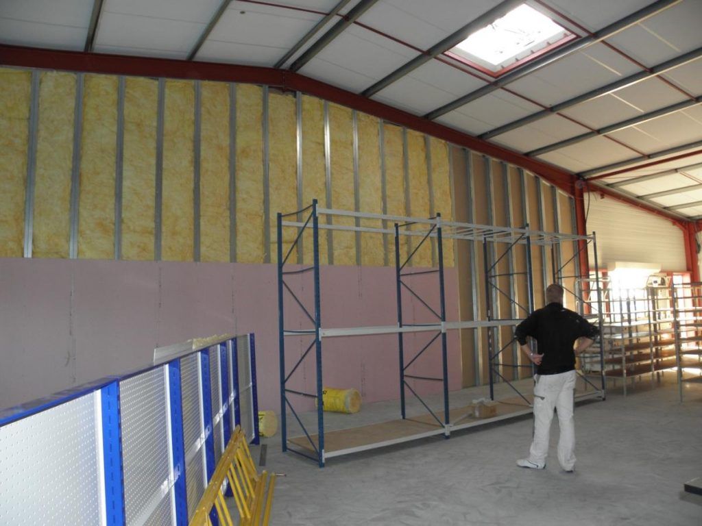 MT Peintures : création d'un mur coupe-feu dans un bâtiment industriel à St Junien