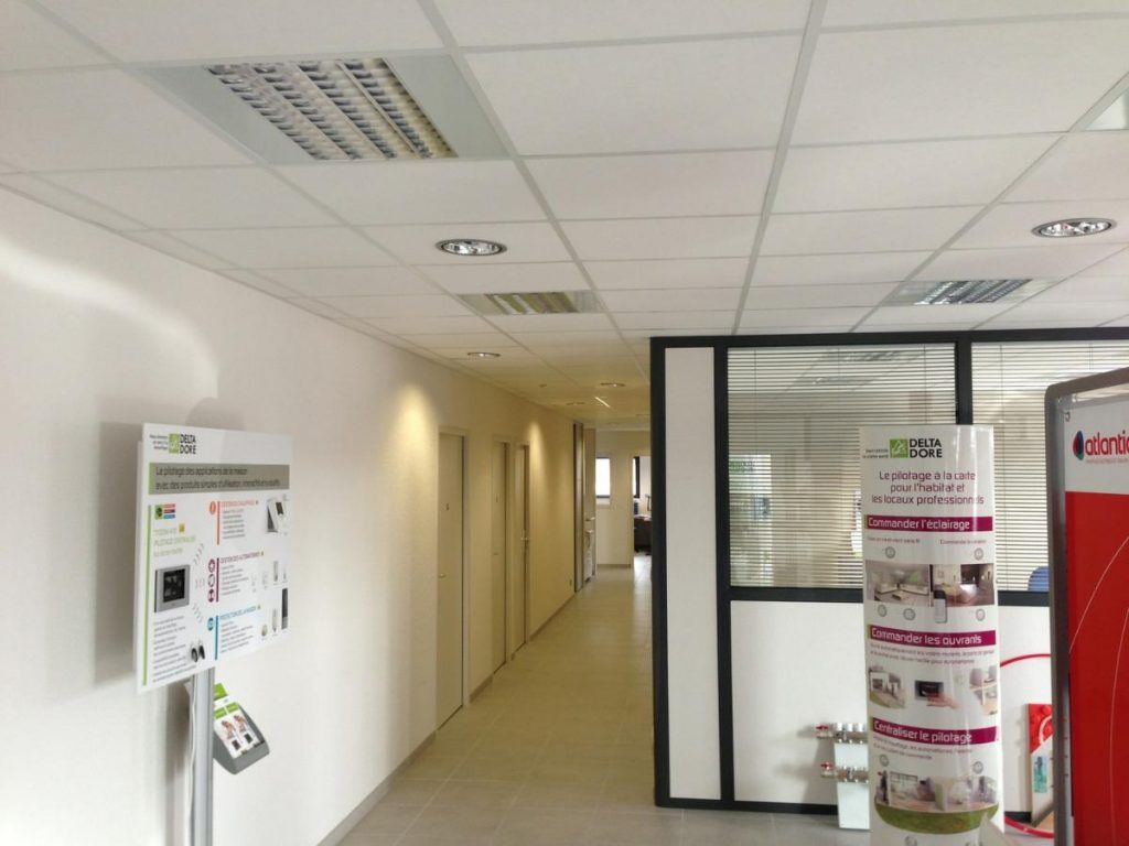 MT Peintures : travaux de plâtrerie avec un faux plafond