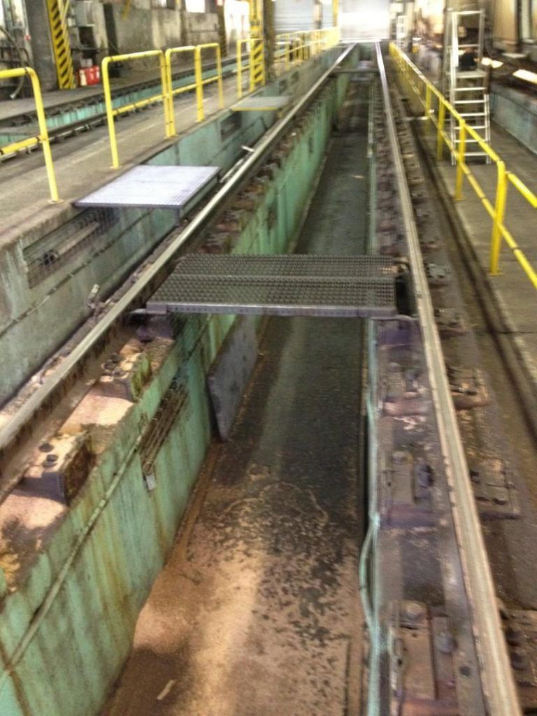 MT Peintures : fossse SNCF avant travaux