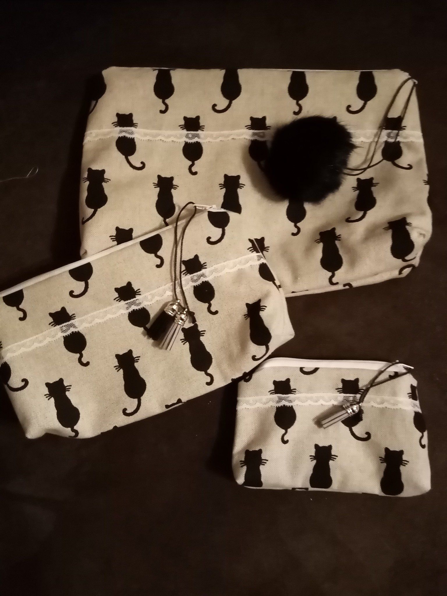 Pochettes motifs chats