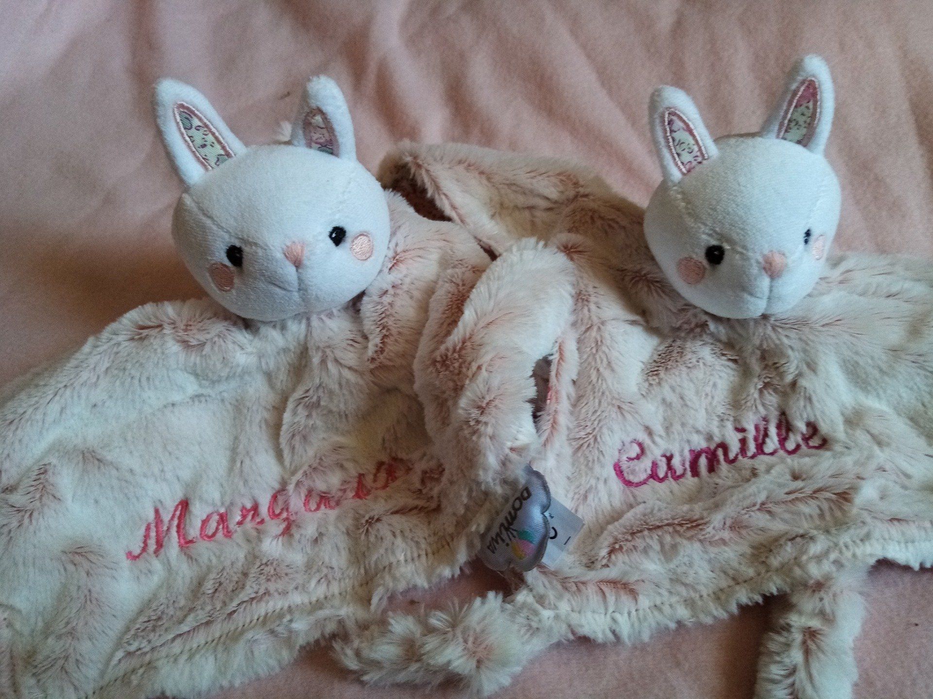 Doudous avec prénoms