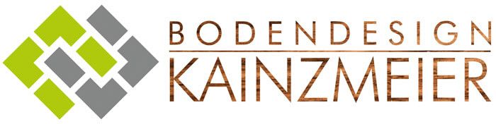 Ein Logo für Bodendesign Kainzmeier mit einer Raute in der Mitte