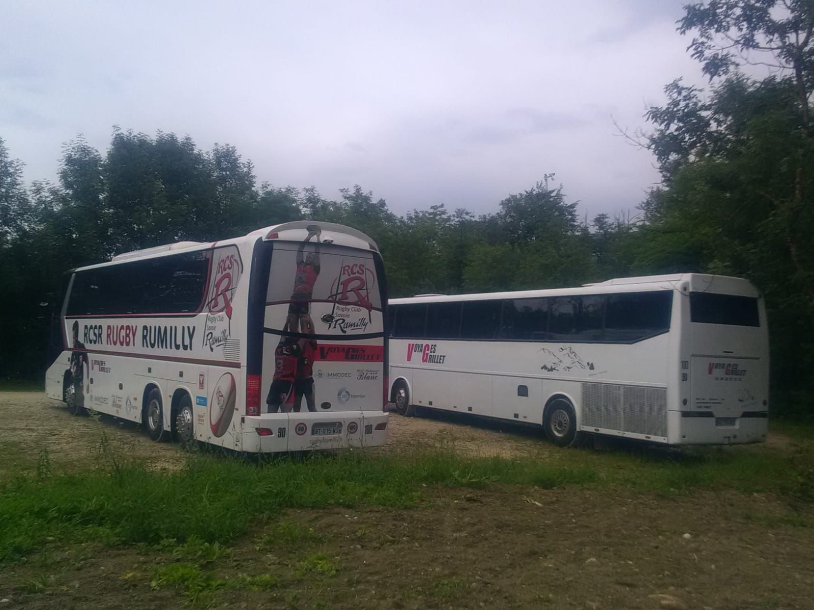 Autocars floqués Club de rugby de Rumilly