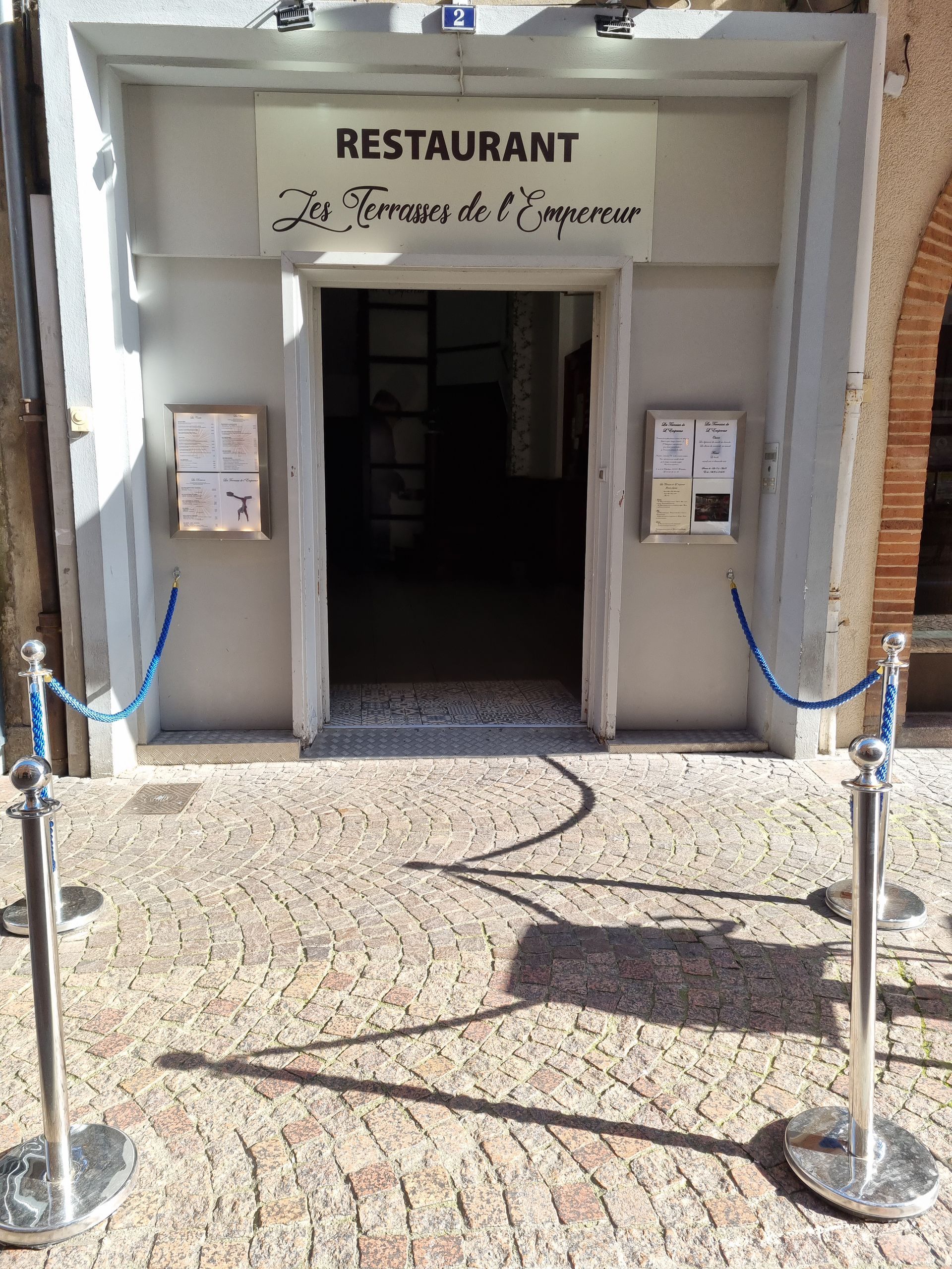 Entrée principale de n,otre restaurant