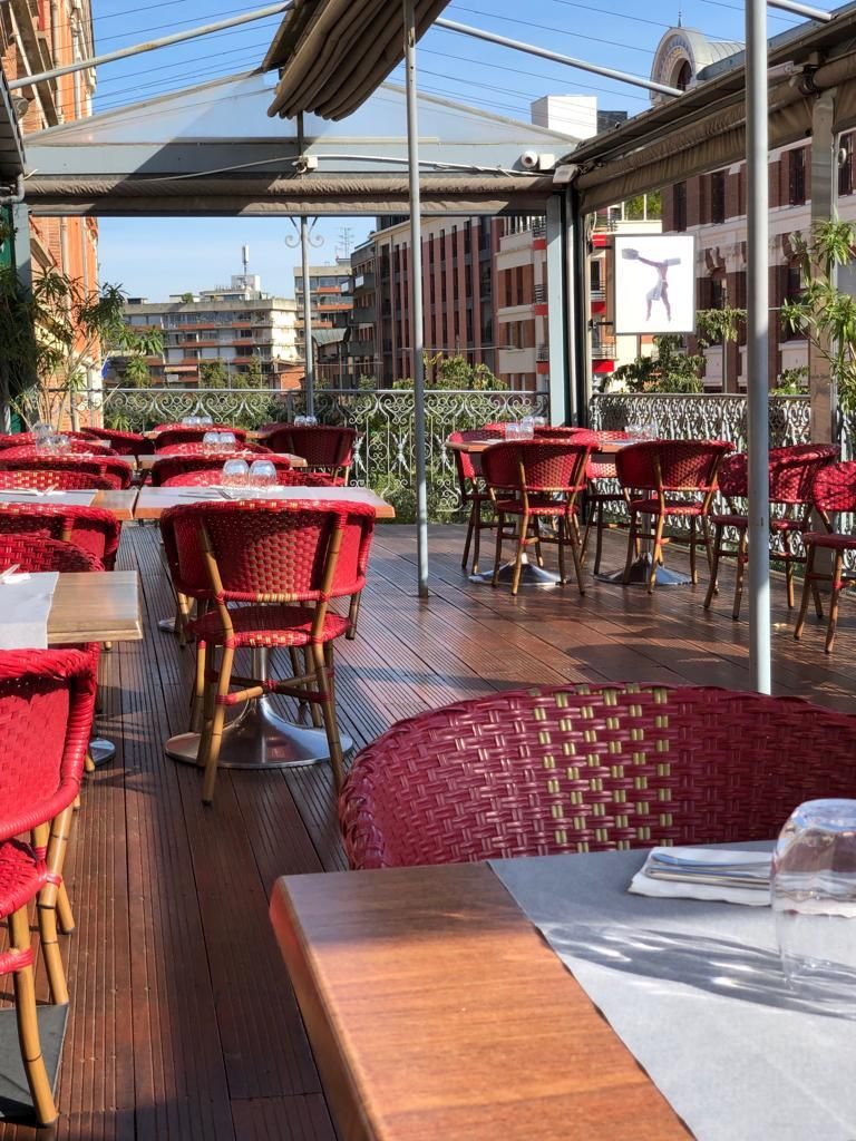 Terrasse extérieure couverte de notre restaurant