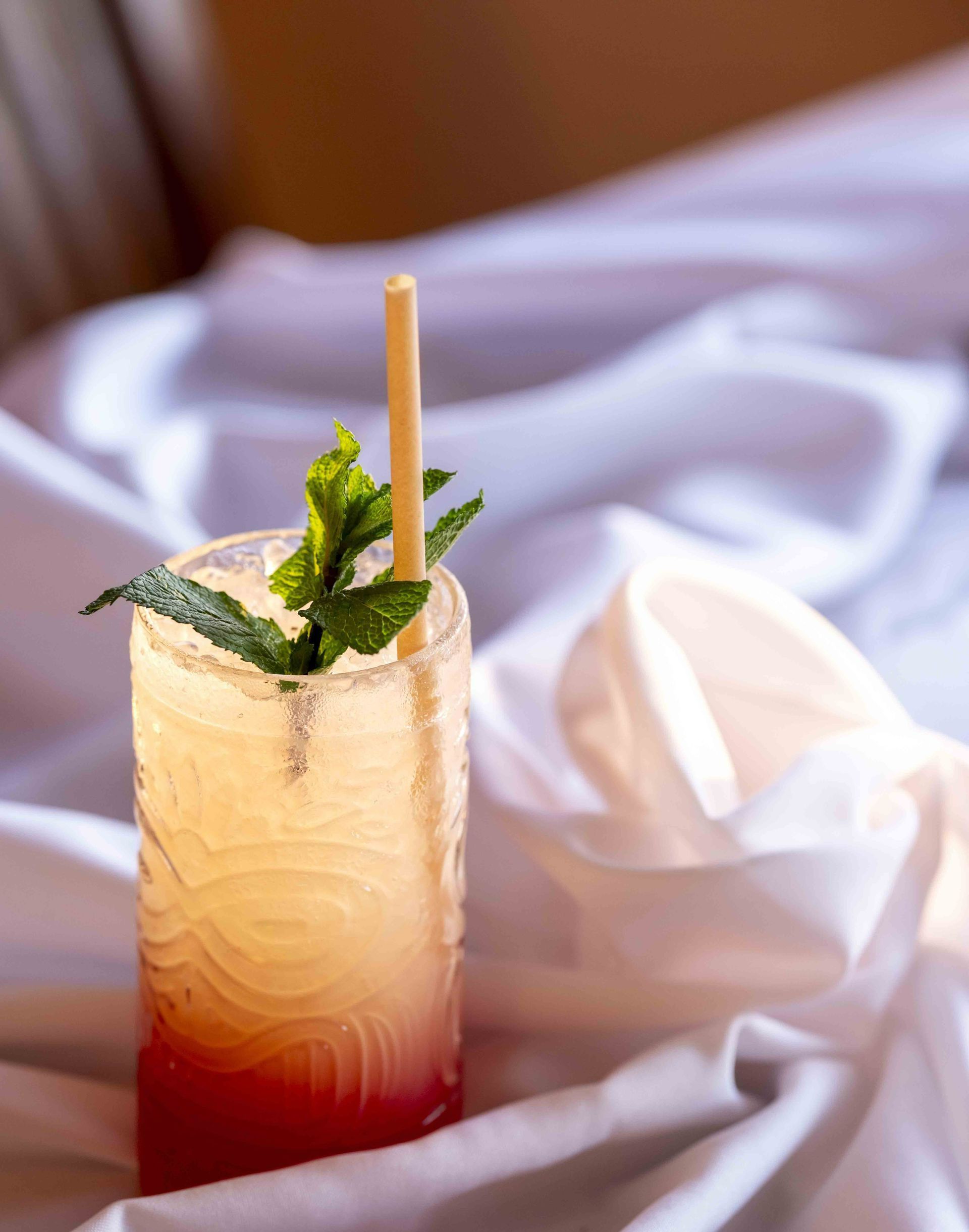 Un cocktail sur du tissu