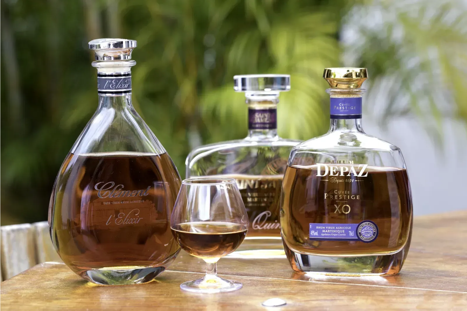 Quartes bouteilles de rhum