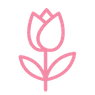 Icon Blumenstrauß mit Blättern