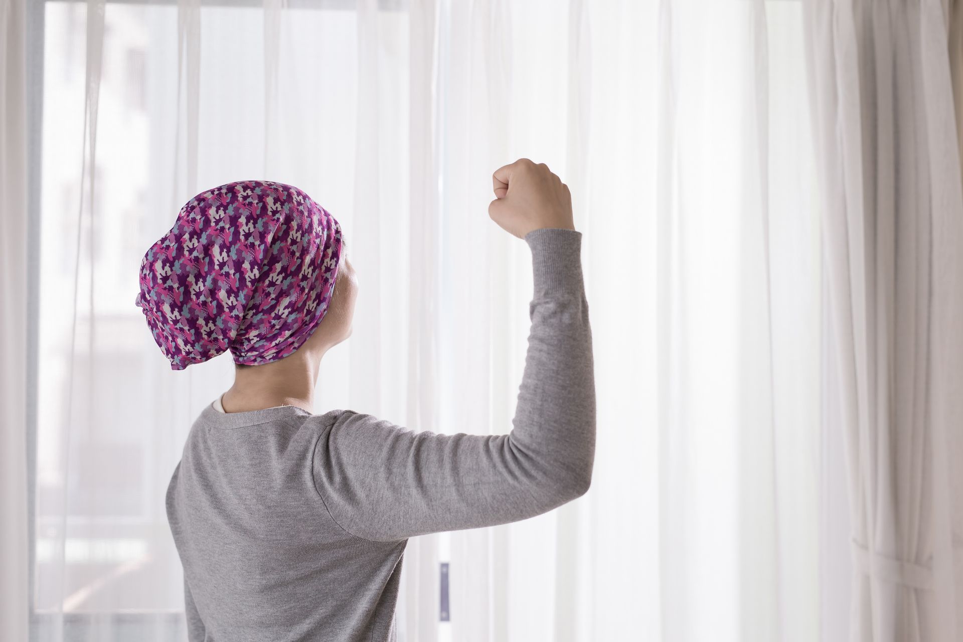 Une personne atteint du cancer