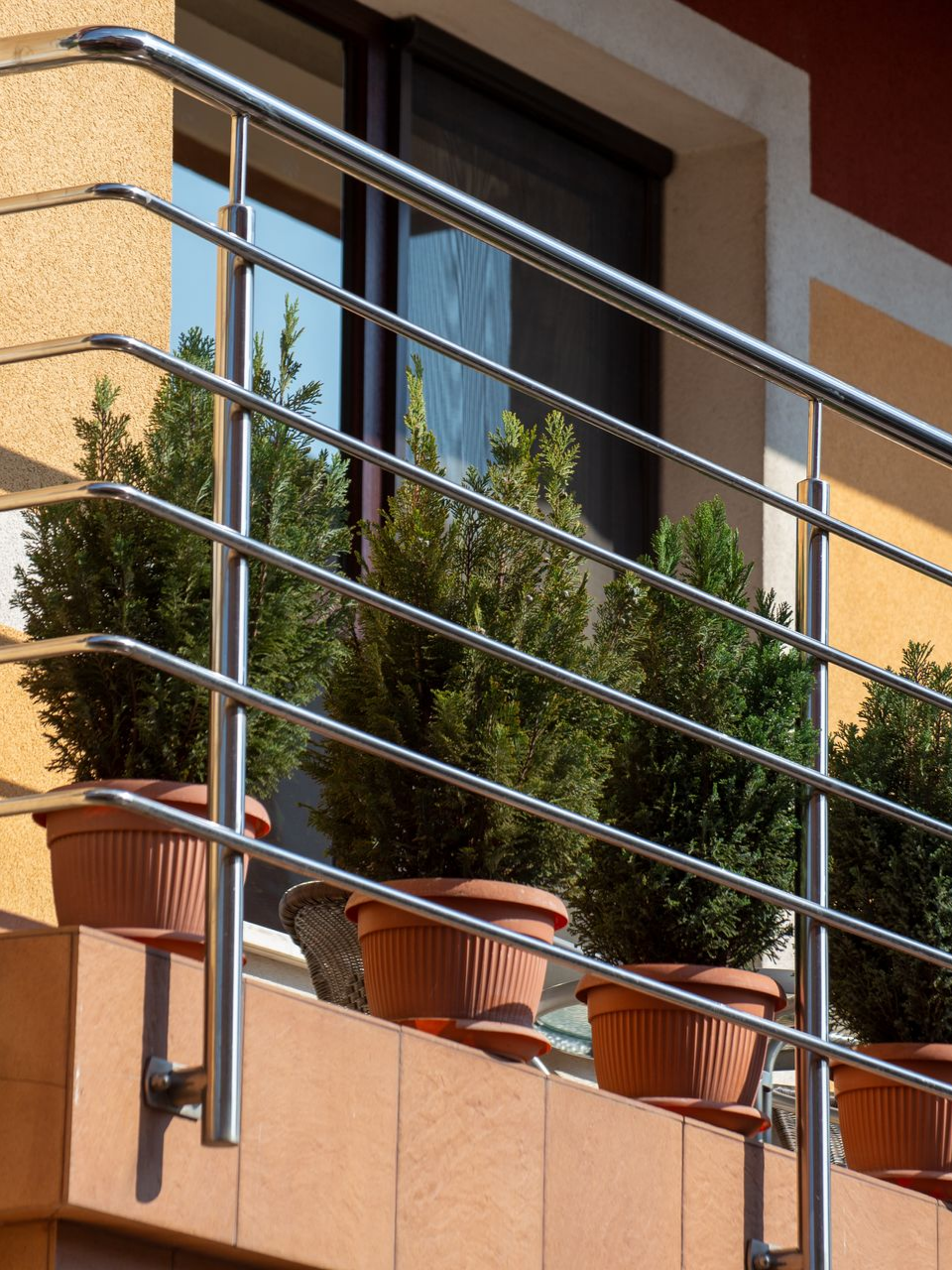 Garde-corps sur un balcon