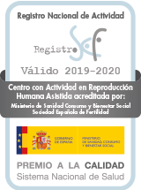A sign that says premio a la calidad sistema nacional de salud