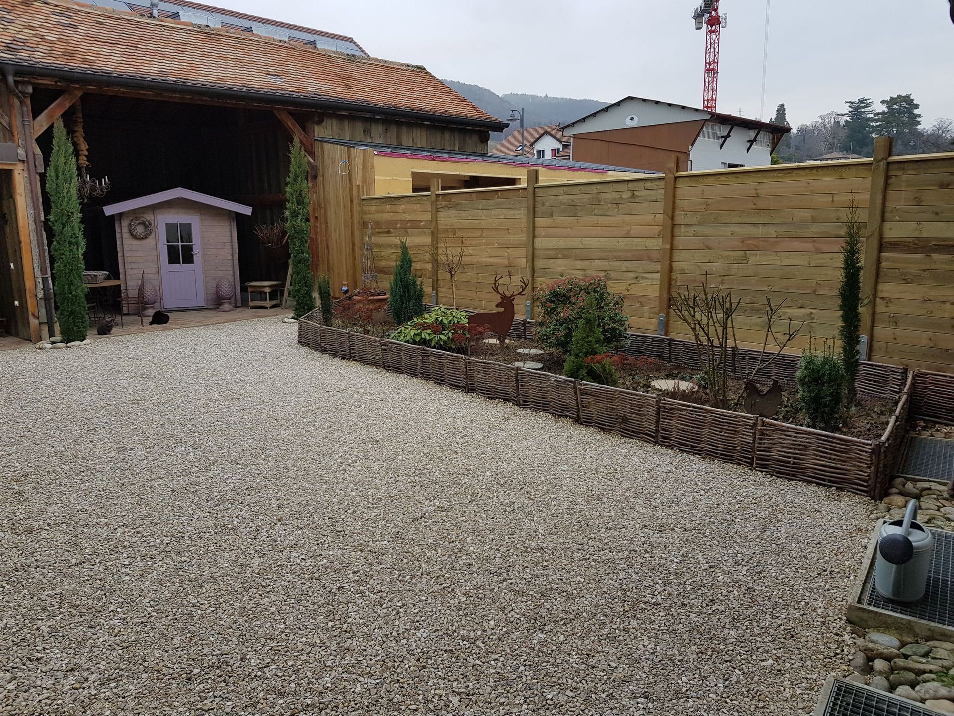 Brise vue en pin autoclave - Passiflore Jardin Sàrl