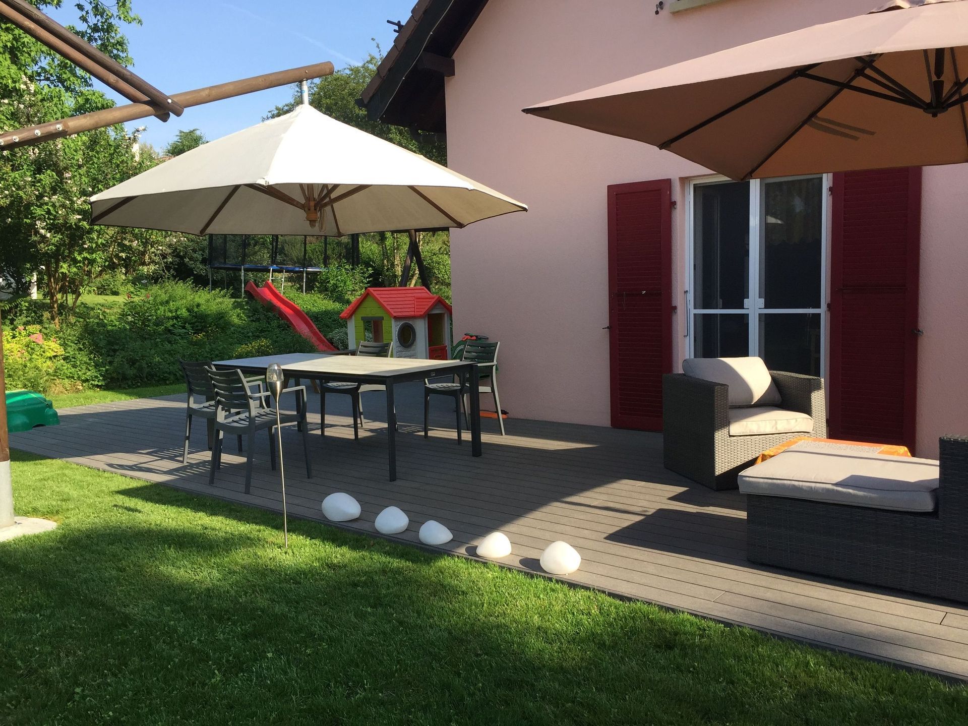 Terrasse en Forexia (lame composite) - Passiflore Jardin Sàrl