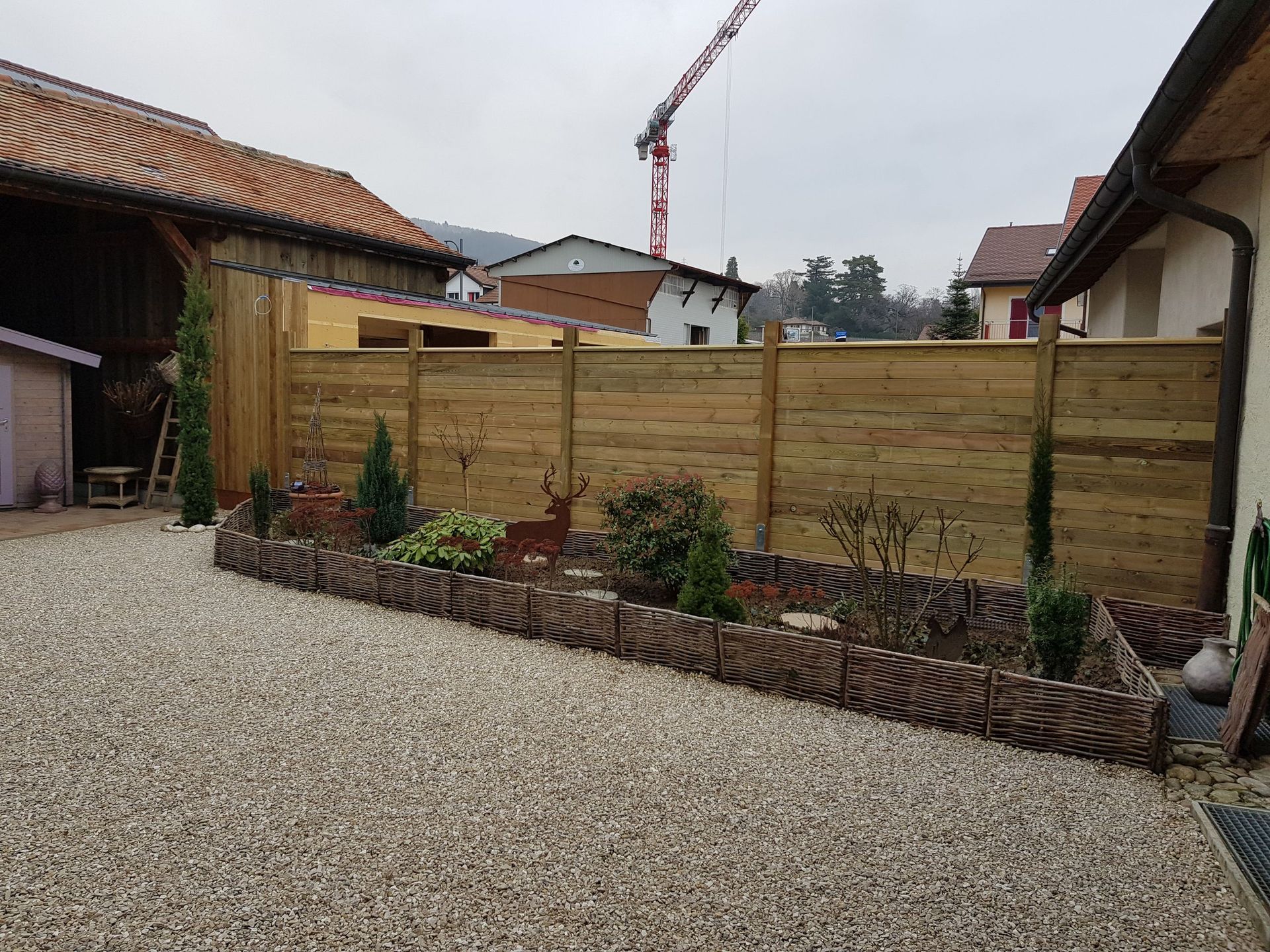 Brise vue en pin autoclave - Passiflore Jardin Sàrl