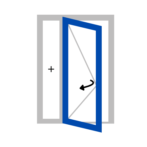 Porte 1 Vantail avec tierce