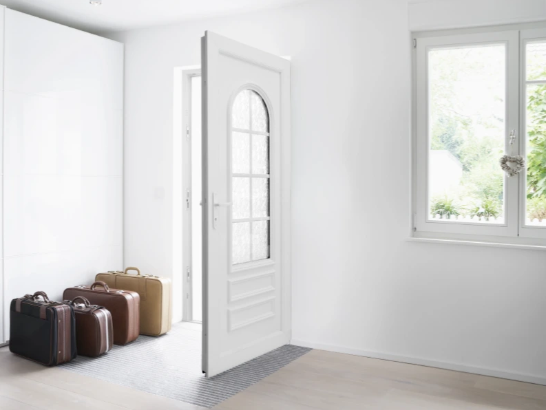 porte d'entrée pvc vitrée