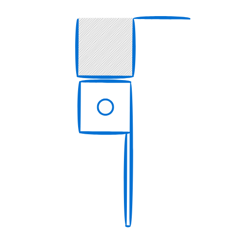 Porte basculante non débordante sans rails