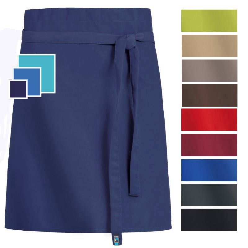 Un delantal azul